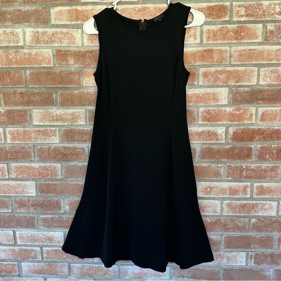 Theory A Line Seamed Little Black Dress Women’s 4 Sleeveless Cocktail - Picture 1 of 9